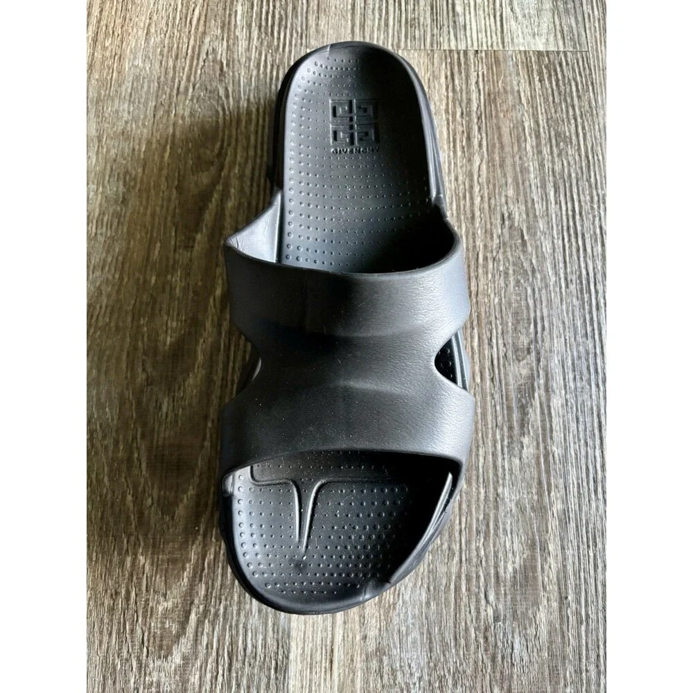 Givenchy Paris Amputee LEFT SHOE ONLY Black Slide Sandals Italy EU 41 US 8 NWOT